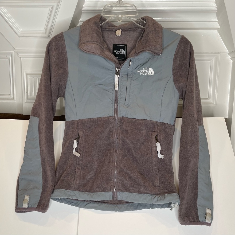 The North Face Purplish/Grey Denali Fleece Zipper Polartec Jacket Women's Sz XS